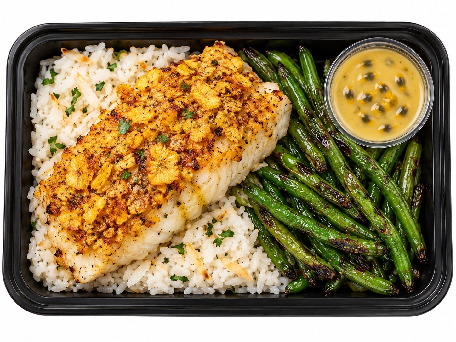 Plantain-Crusted Grouper with Passion Fruit Beurre Blanc