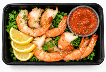 Poached Jumbo Shrimp w/ House Cocktail Sauce