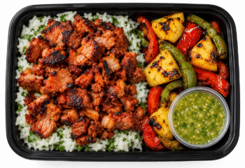 Pork Al Pastor with Cilantro-Lime Rice