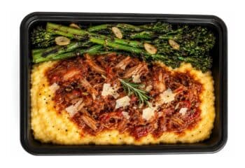 Pork Shoulder Ragù with Creamy Parmesan Polenta Pork Shoulder Ragù with Creamy Parmesan Polenta