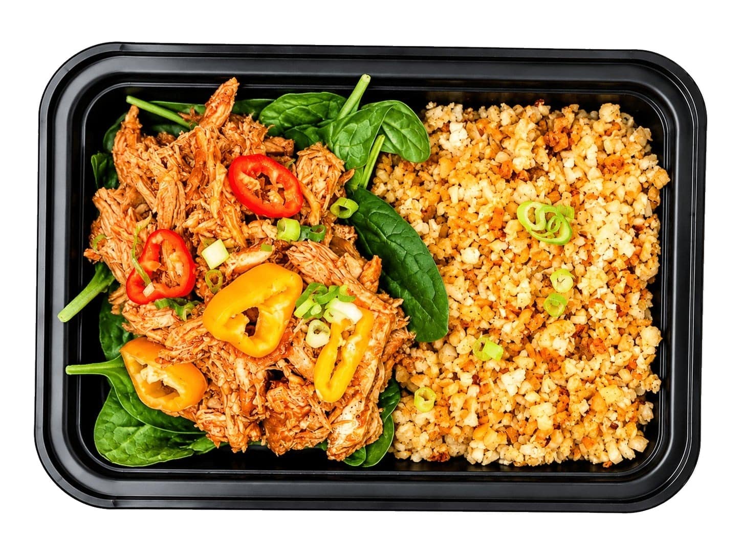 Pulled Buffalo Chicken & Cauli Rice