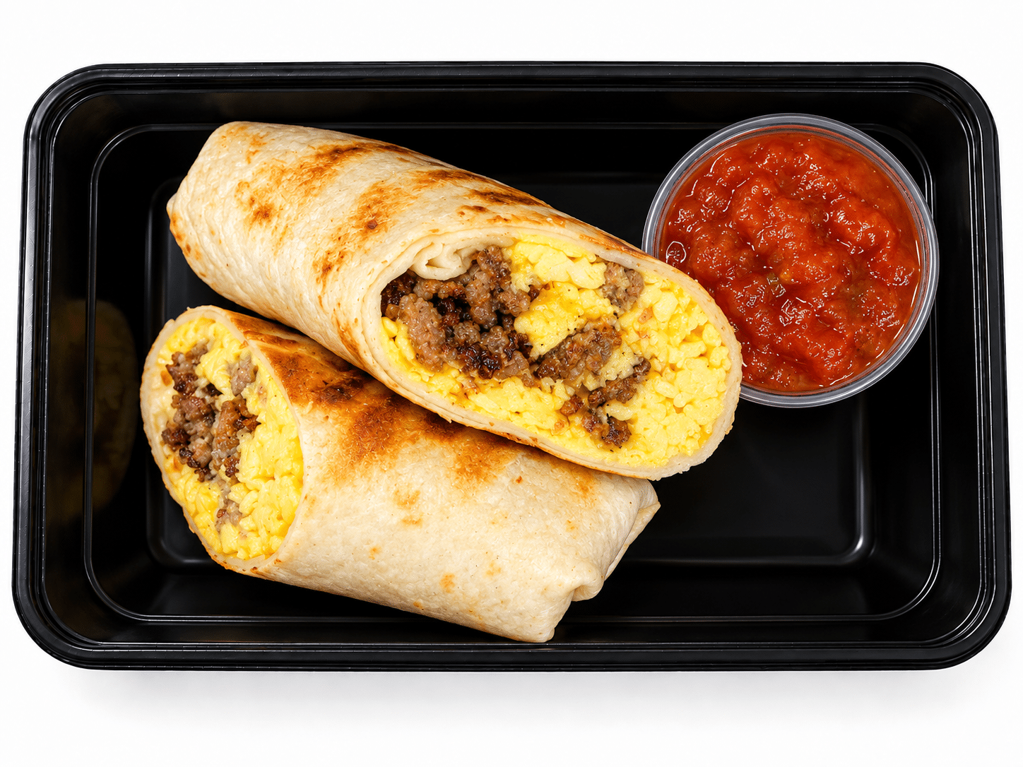 SAUSAGE Breakfast Burrito by Meals by Chef B