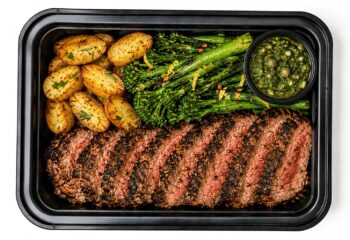 Sirloin Tagliata with Rosemary Fingerlings