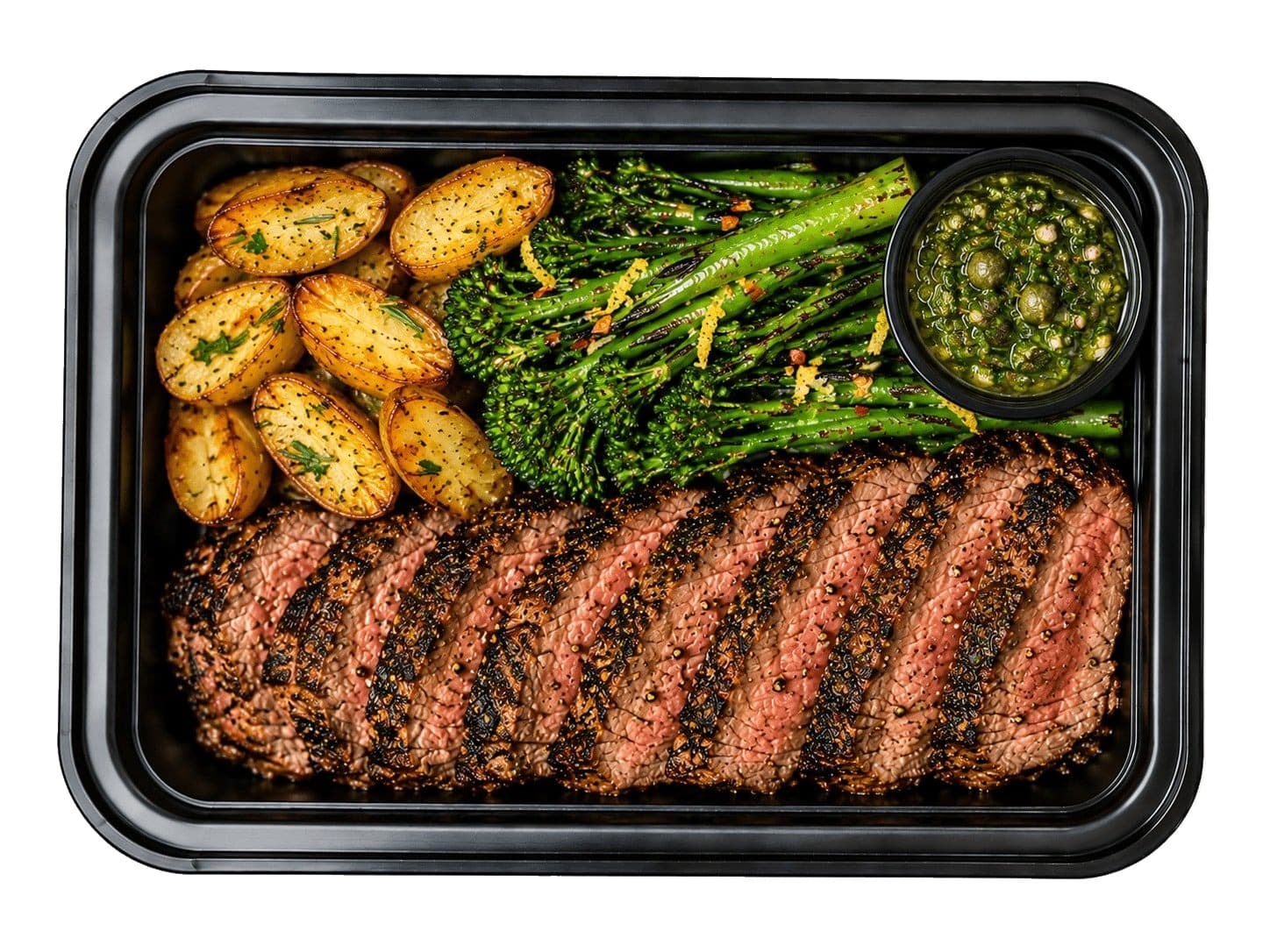 Sirloin Tagliata with Rosemary Fingerlings