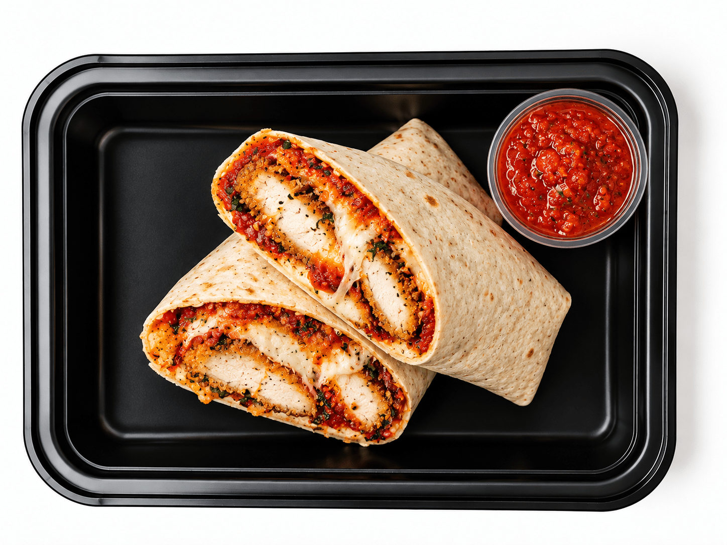 Skinny CHICKEN PARM Snack Wrap